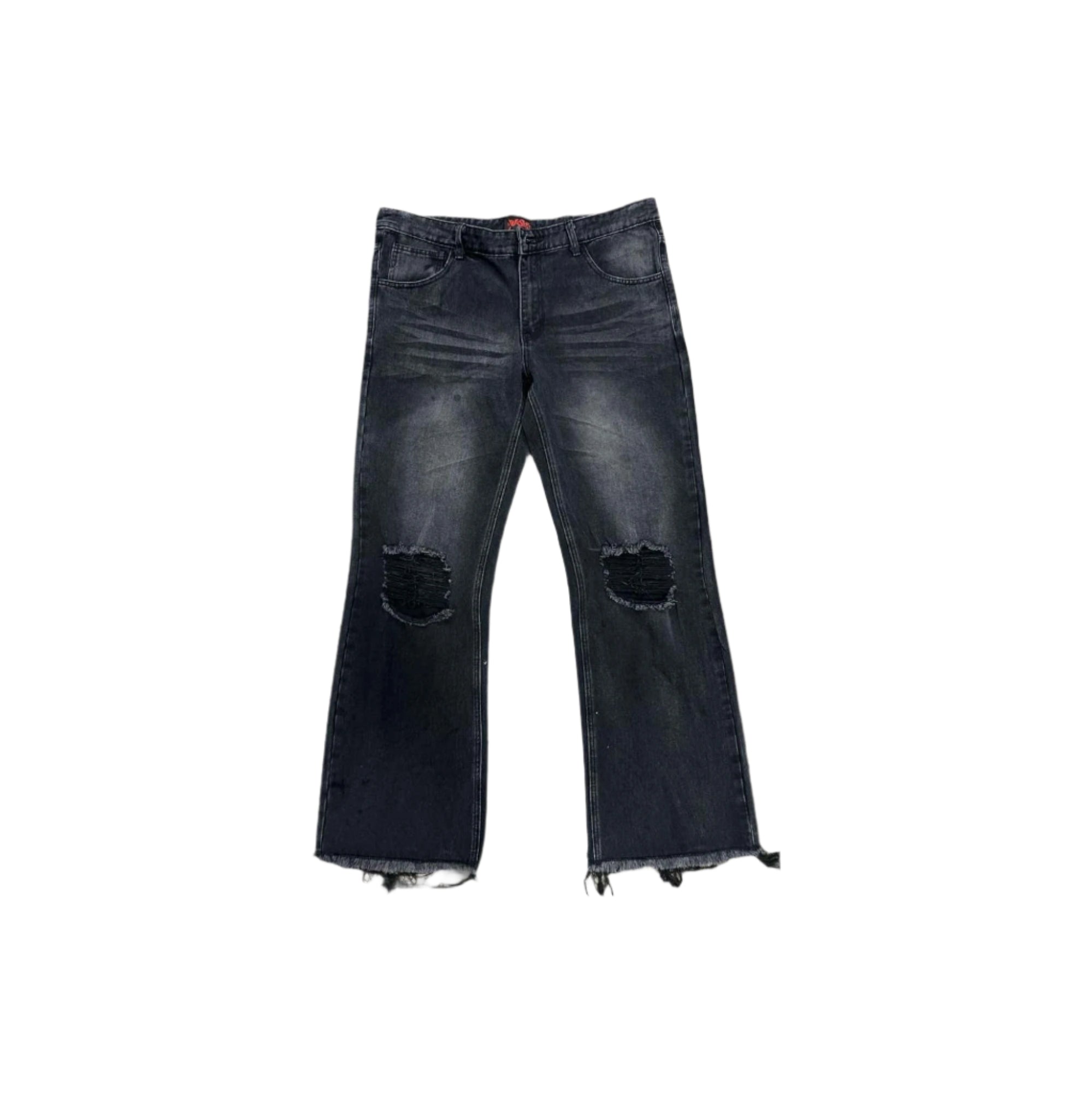 Black Distressed Jeans - Lutte