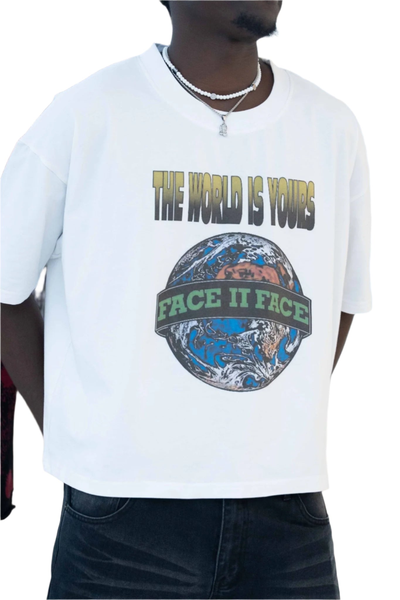World is yours cropped t-shirt - Lutte
