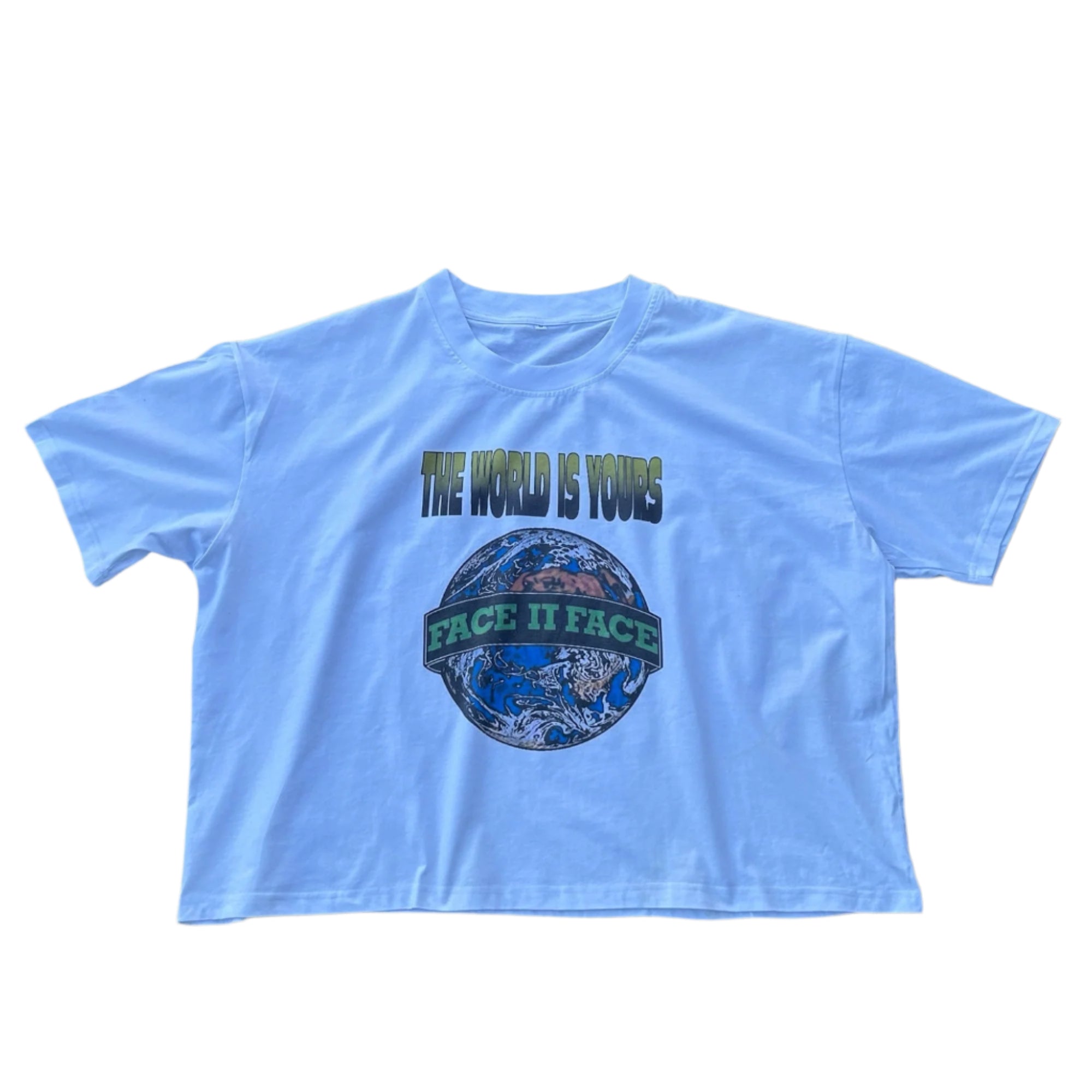 World is yours cropped t-shirt - Lutte